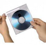 用破坏性胶带封口的CD包装袋